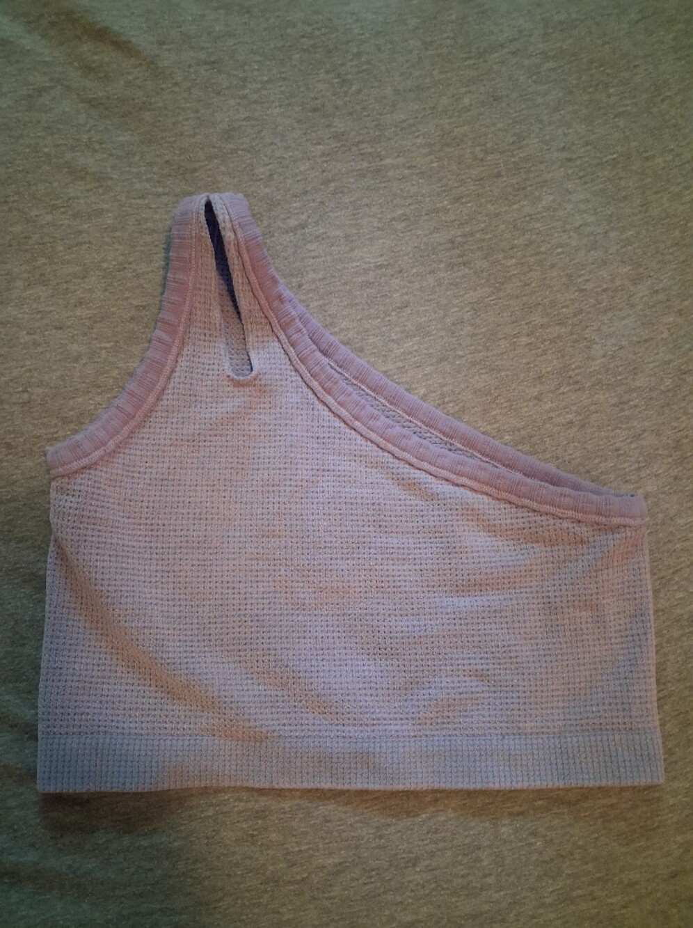 Urban Outfitters Waffle Knit Crop Tank - Dusty Mauve